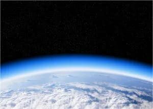 The ozone layer from space. (Encyclopædia Britannica).